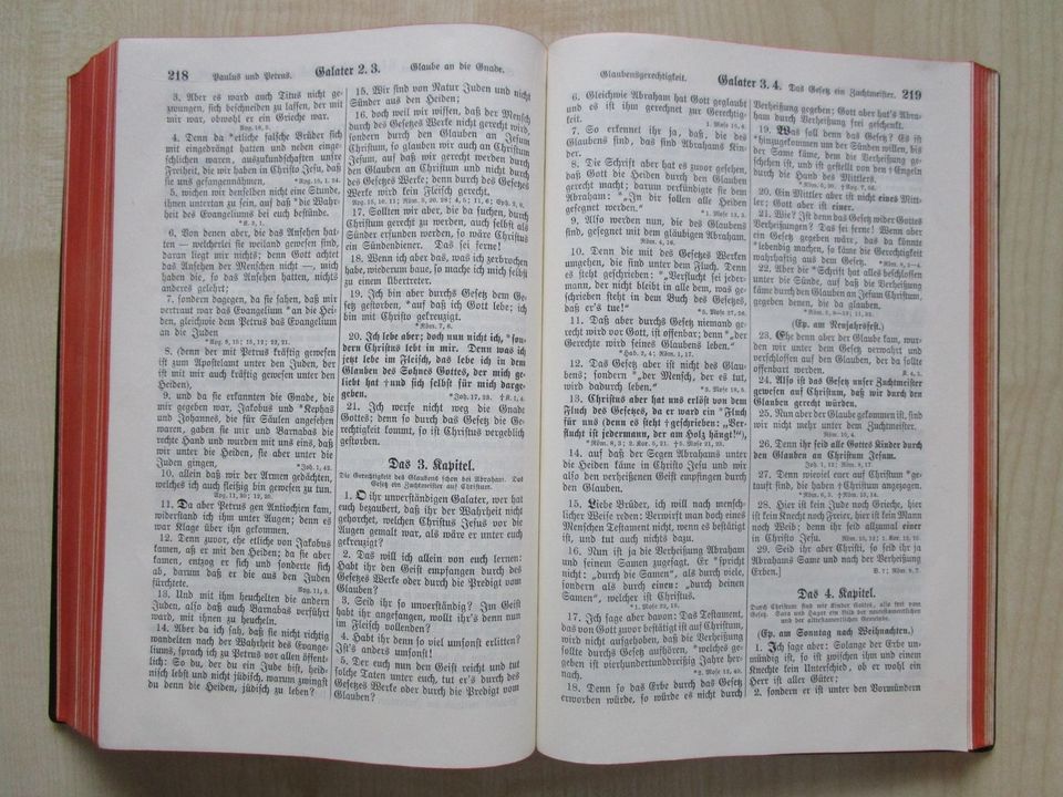 LUTHER Bibel Heilige Schrift 23cm, Leder, Rotschnitt, Schuber in Krefeld