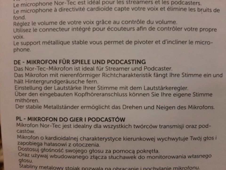 Mikrofon Mikrophone for Podcasting and Gaming in Blieskastel