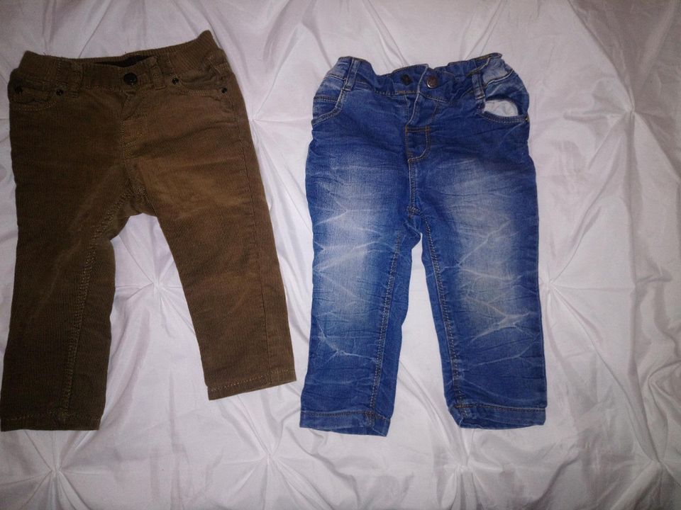 8 Baby Hosen Jeans Jogger Gr 74-86 in Wiesbaden
