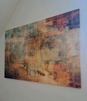 Abstraktes Gemälde 120x80 Bild auf Leinwand beige/ braun Vintage Niedersachsen - Brinkum (Ostfriesland) Vorschau