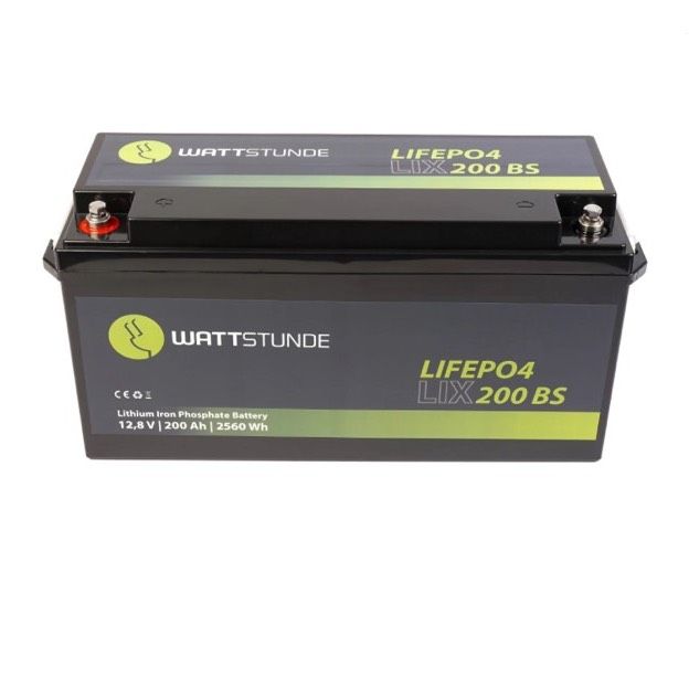 WATTSTUNDE® Lithium 12V 200Ah LiFePO4 Batterie LIX12-200-BS in Blender