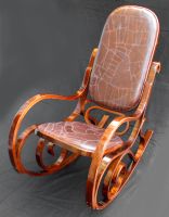 SCHAUKELSTUHL Leder Vintage Retro Sessel Easy Chair 70er Holz Sachsen - Chemnitz Vorschau