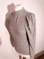 ORSAY Pullover grau Gr S 36 m. weißen Perlen - NEU schick Hessen - Otzberg Vorschau