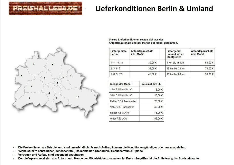 2x Besprechungstisch Konferenztisch rollbar Bürotisch in Berlin