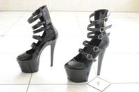 Sexy Gogo Plateau Pumps Stiefel Pleaser schwarz Lack Gothic Gr 38 Rheinland-Pfalz - Mainz Vorschau