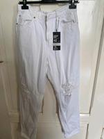 Weiße Vintage Ripped Mom Jeans  | Gr. 42 Niedersachsen - Lehrte Vorschau