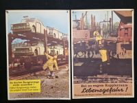 10 alte DB UVV DIN A2 Plakate 50er-80er Jahre Unfallverhütung #5 Saarland - Heusweiler Vorschau
