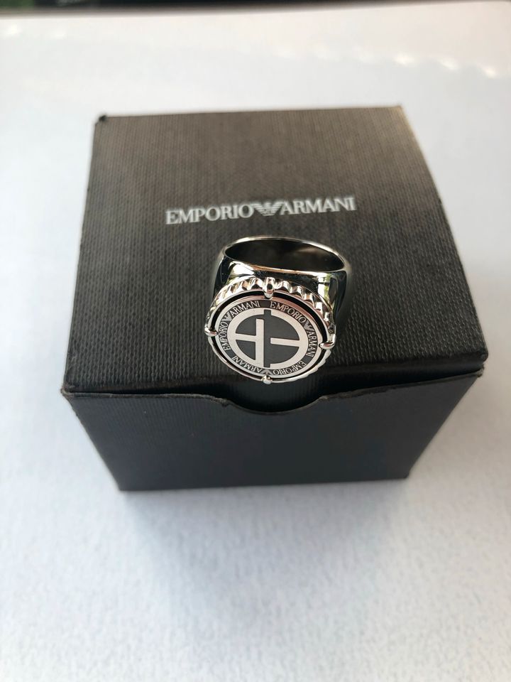 * Armani Ring • Edelstahl Chrom • Neu • Gr. 17 • L.P. 110€ * in Frankfurt am Main