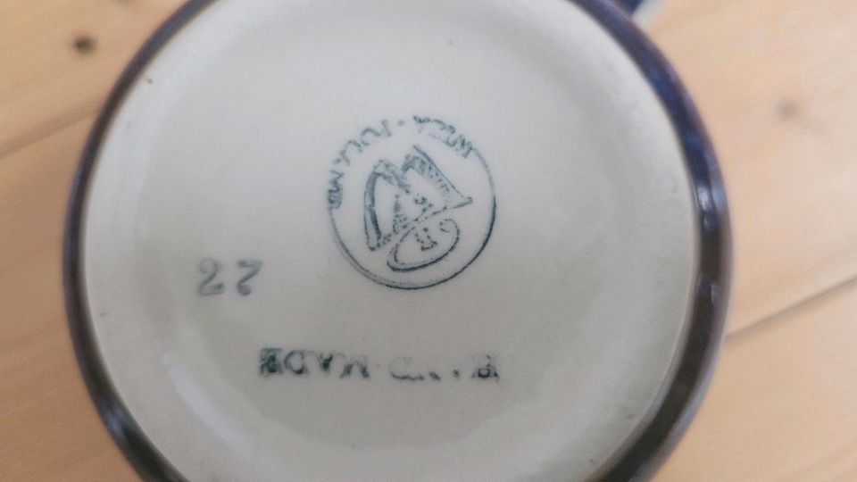 Becher Pfauenauge - Bunzlauer Keramik in Lauenburg