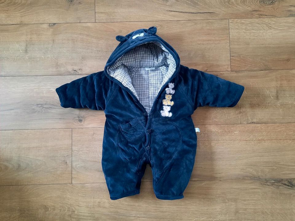 Overall Teddyanzug Jacke Mantel teddyoverall babyoverall 56 62 in Mülsen