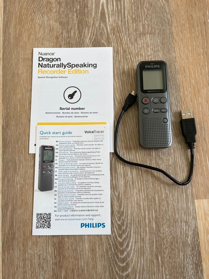 Philips VoiceTracer Audiorecorder DVT1115 in Karlsfeld