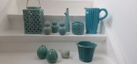 Keramik Set, Vase, Windlicht, Blumentopf u. w., Türkis, Blau Nordrhein-Westfalen - Gladbeck Vorschau