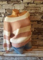 Damen Grobstrickpullover 44 XXL Rosa Creme Sachsen - St. Egidien Vorschau