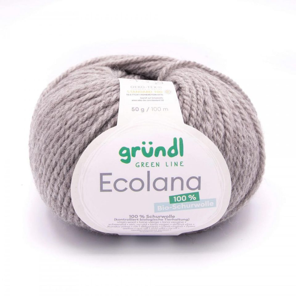 Gründl Wolle: Ecolana, 50g ~ 100m, 100% Schurwolle nur 4,00€ in Hamminkeln