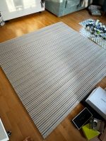 Teppich aus wolle in Creme mit bunten Streifen 200x180 cm Bayern - Bayerbach b Ergoldsbach Vorschau