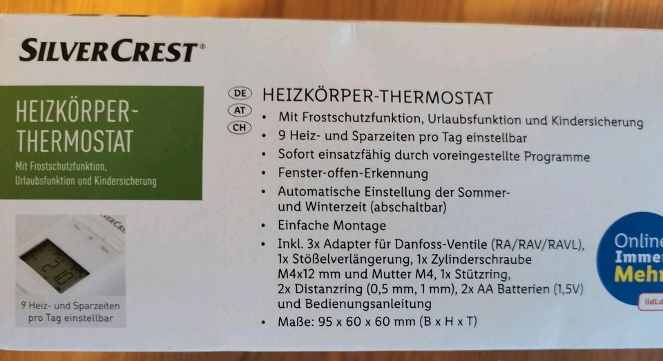 3 Heizkörper Thermostate Silvercrest programmierbar in Dresden