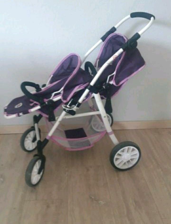 Puppenwagen, Chic 2000, Buggy, Zwillingswagen in Schleiden