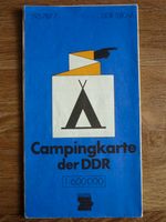 DDR Campingkarte 1:600.000 Sachsen - Freiberg Vorschau