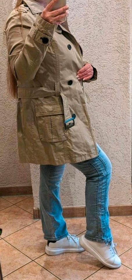 Tom Tailor Trenchcoat Mantel  Beige L tailiert sportlicher Look in Michelau i. OFr.