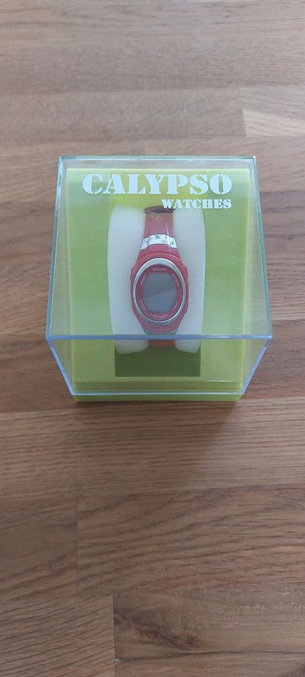 Calypso Watche rot Uhr Armbanduhr in Nübbel