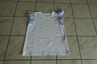P+C T-Shirt Weiss Gr.L(40) Ärmellos Volants Wie Neu Hessen - Lorch Vorschau