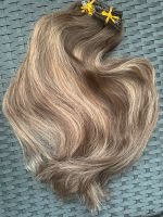 Echthaar Clip in Extensions 40cm lang 120g dunkelbraun -blond Nordrhein-Westfalen - Ahlen Vorschau