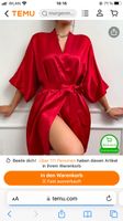 Damen Satin Dessous nacht Mantel  gr M 40/42 rot NEU Hessen - Marburg Vorschau