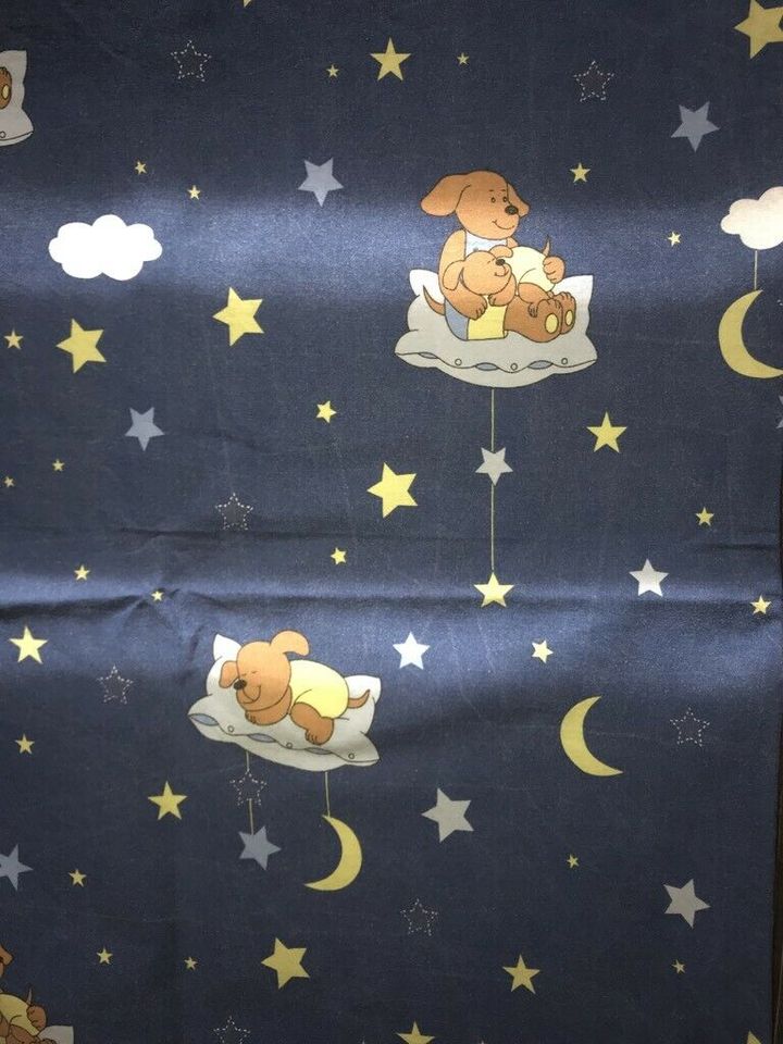 Kinder Bettwäsche 2-teilig für 40x60 100x130 hell- dkl Blau Teddy in Verden