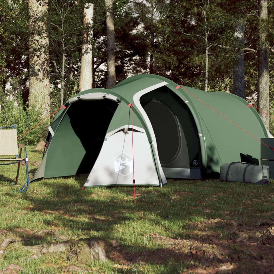 Campingzelt 4 Personen Grün 360x140x105 cm 185T Taft Zelt in Bad Kissingen