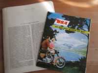 BSA Motorrad Poster, Oldtimer, Prospekt, Faltprospekt Hessen - Limburg Vorschau