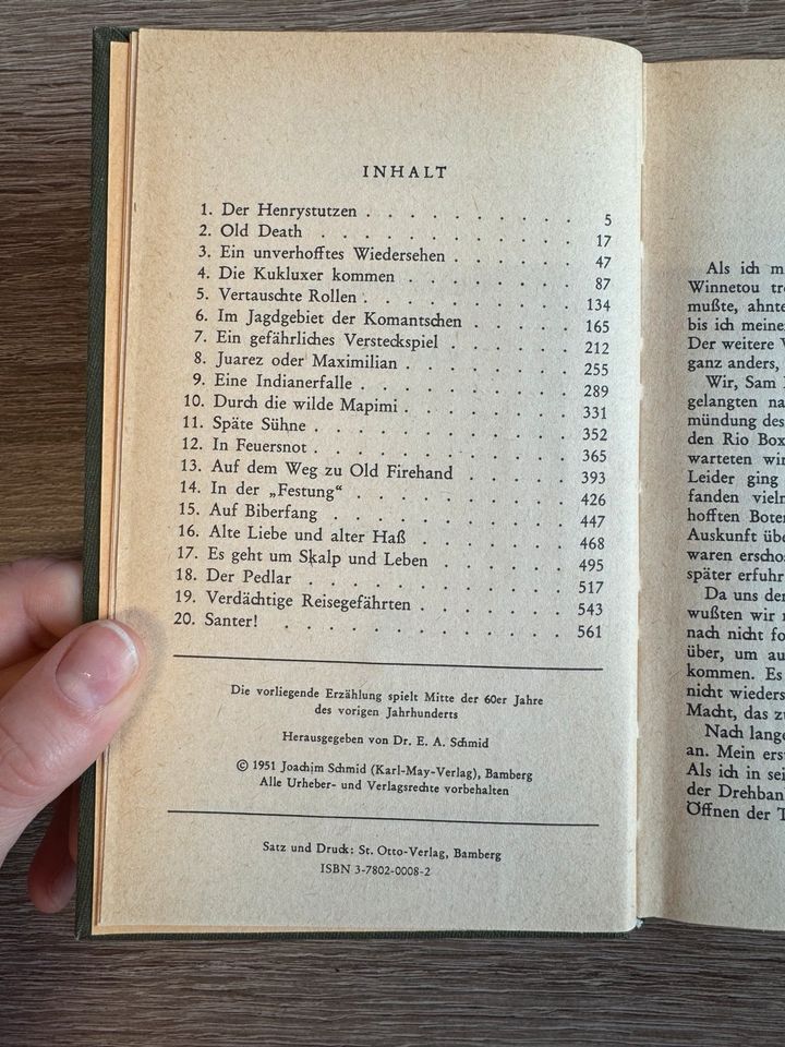 Winnetou II - Karl May - Sammelband Nr. 8 (Ausgabe 1951) in Kerpen