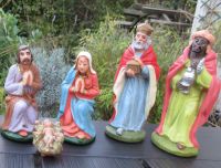 Weihnachtskrippen-Figuren: Maria, Joseph, Jesuskind + 2 Könige Dortmund - Schüren Vorschau