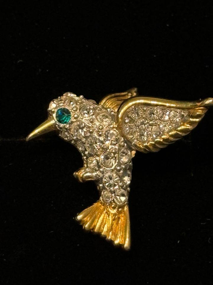 Brosche Pin Colibri Zirkonia Vintage Antik  Stil in Stuttgart