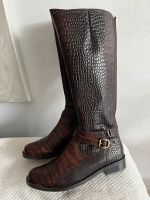 Leder Stiefel von Gabor  geprägtes Leder Gr  5 /  38 Hessen - Bad Homburg Vorschau