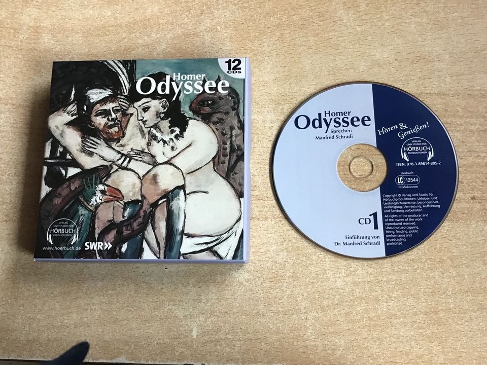 Hörbuch „Homer Odyssee“ 12 CDs in Freden
