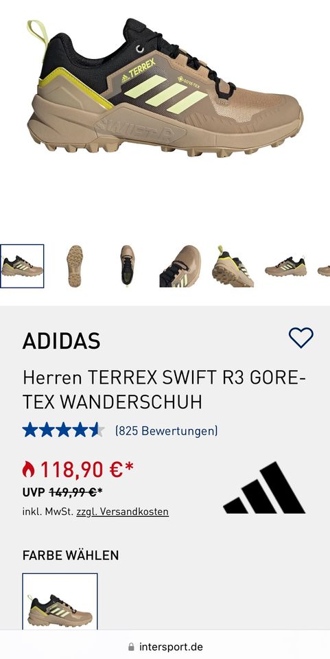 TERREX SWIFT R3 GORE-TEX WANDERSCHUH Gr 41 1/3 in Diez