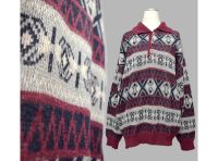 Vintage DDR Norweger Sweater Grafik Strick Pullover 70er M/L 52 Leipzig - Möckern Vorschau