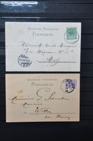 2 lte Postkarten 19. Jahrhunder deutsche Reichspost im Elsass Saarland - Neunkirchen Vorschau