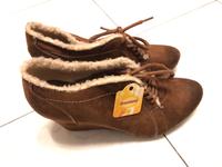 Damen Stoff Pelz Stiefeletten Stiefel Braun Winter Schuhe NEU Nordrhein-Westfalen - Ennepetal Vorschau