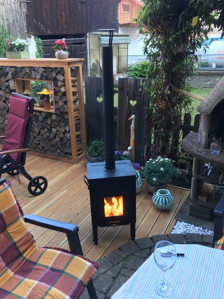 Pellet-Heizer „VESUVIUS“ für die Terrasse - gebraucht in Bräunlingen