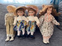 4 Puppen alt mit Keramikkopf im Set Brandenburg - Passow Brandenburg Vorschau