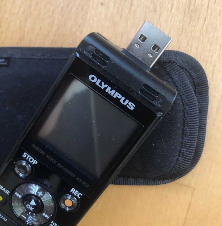 Olympus WS-853 Diktiergerät Schwarz, .mp3, USB 2.0, 2000 Stunden in Erfurt