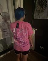 Süßes T-Shrit mit Muster Drachen backprint in rosa / pink / weiß Bayern - Frensdorf Vorschau