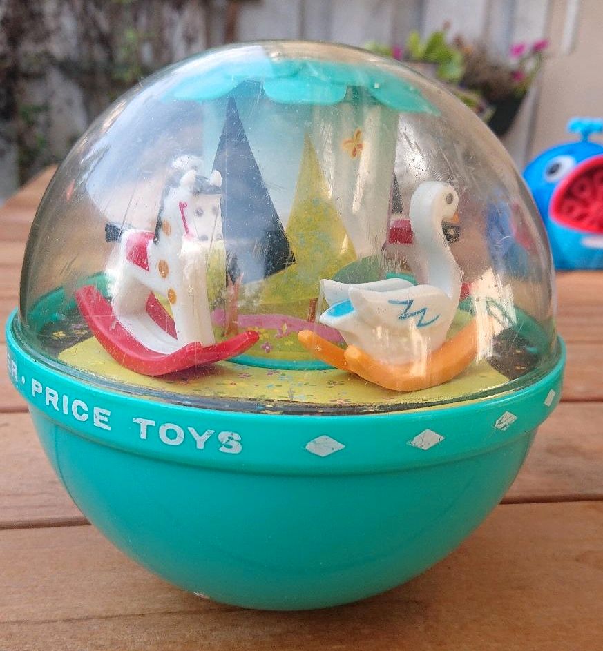 Roly Poly Chime Ball, Fisher Price Klangball, Vintage 1972 in Geisenfeld