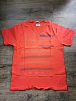 Hilfiger Denim T-Shirt im used Look rot blau Gr.M Bayern - Ebermannstadt Vorschau