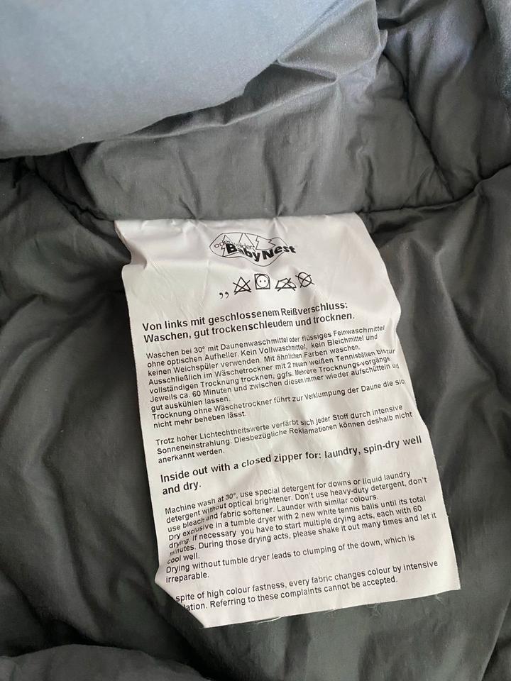 Fußsack für Babyschale Odenwälder Babynest (Daune/Feder) in Rötgesbüttel