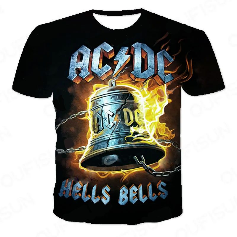 T-Shirt AC/DC 3D Druck Hells Bells Edition Neu 4XL in Kröslin