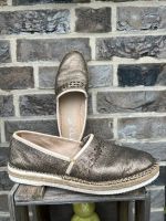 Mjus Slipper espandrilles Leder 39 metallic Niedersachsen - Nordhorn Vorschau