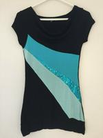 Glitzer Shirt schwarz türkis Hessen - Bad Homburg Vorschau