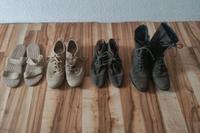 Schuhe Gr 41 beige Sandalen/graue Schnürschuhe/Stiefeletten Nordrhein-Westfalen - Lübbecke  Vorschau